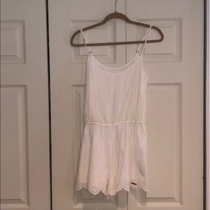 Abercrombie & Fitch White Lace Romper